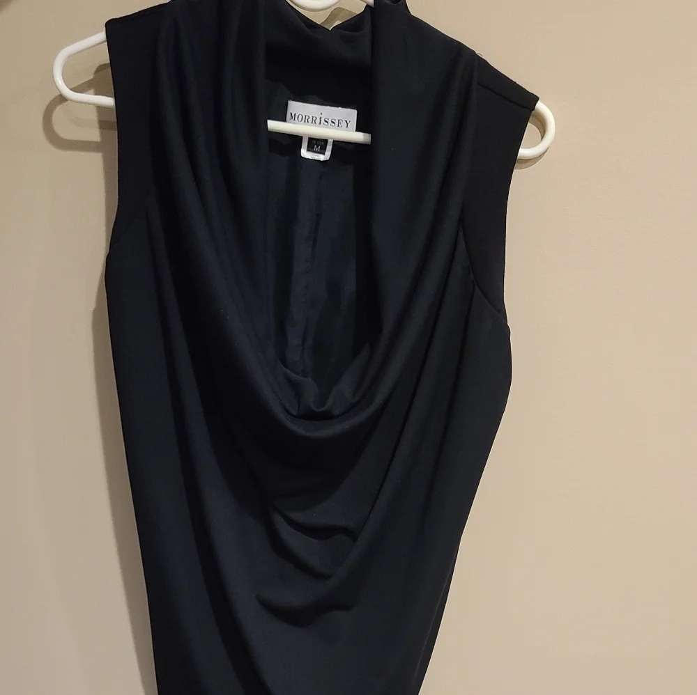 Morrissey black women's Sleeveless top  sz.M